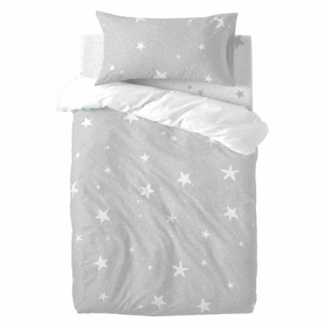 Комплект чехлов для одеяла HappyFriday Basic Kids Серый Детская кроватка 2 Предметы