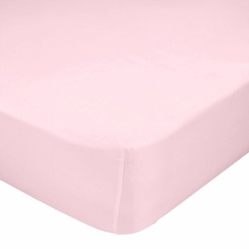 Fitted sheet HappyFriday BASIC KIDS Light Pink 70 x 140 x 14 cm
