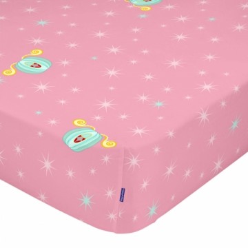 Fitted sheet HappyFriday MR FOX Multicolour Pink 70 x 140 x 14 cm