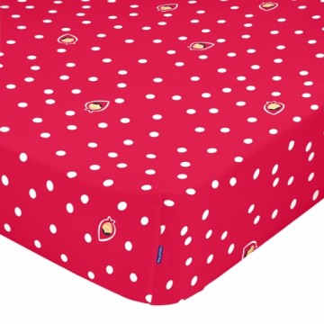 Fitted sheet HappyFriday MR FOX Red Multicolour 60 x 120 x 14 cm