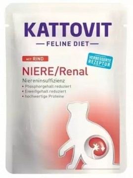 KATTOVIT SASZ  NIERE/RENAL Wołowina 85g dla kota