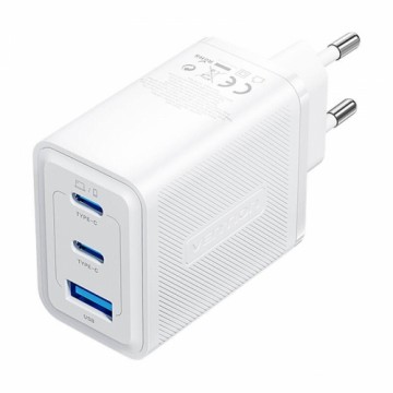 Wall charger, Vention, FERW0-EU,  2xUSB-C, USB- A, 65W|65W|30W, GaN (white)