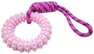 Besk Rotaļlieta suņiem Gredzens ar virvi, 42cm