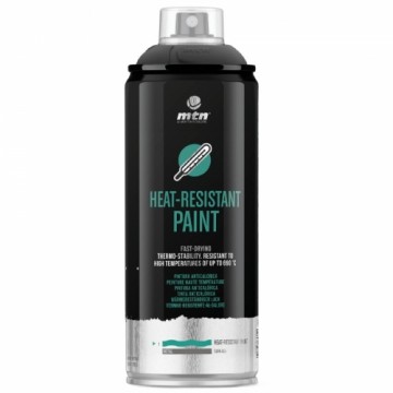 Montana Aerosolkrāsa 400ml PRO melna karstumizturīga