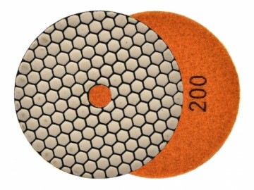 Geko Dimanta disks sausai pulēšanai 125mm  200