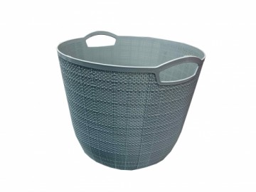 Groziņš plastmasas apaļš 33x26cm zils