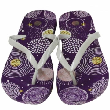 Besk Pludmales apavi sieviešu 41.izmērs violeti ar rakstu