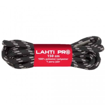 Lahti Pro Kurpju šņores apaļas 150cm 1pāris melns-pelēkas