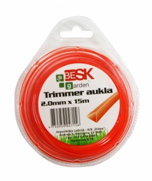 Besk Trimmera aukla 2.0mm*15m trīsstūris