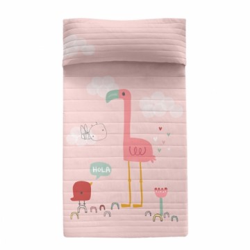 постельное покрывало HappyFriday Moshi Moshi Разноцветный 180 x 260 cm Розовый фламинго