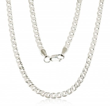 Silver chain Mona Liza 3.1 mm, diamond cut #2400077, Silver 925°, length: 60 cm, 10.8 gr.