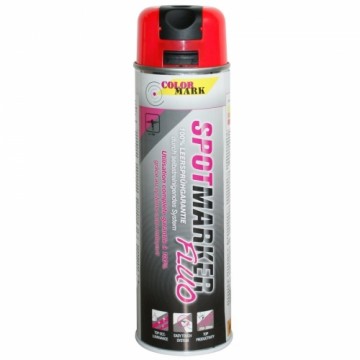 Colormark Aerosolkrāsa CM 500ml Spotmarker fluoresc.sarkans