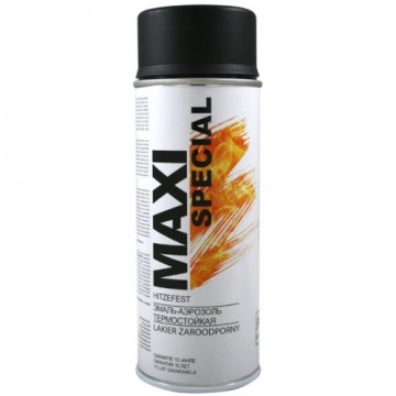 Aerosolkrāsa Maxi Color 400ml karstumizt. melna