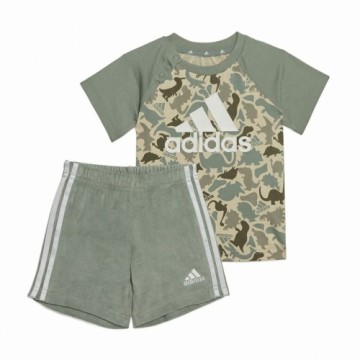Sports Outfit for Baby Adidas Multicolour Camouflage Dinosaurs