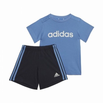 Zīdaiņa Sporta Apģērbs Adidas 3 Stripes Zils