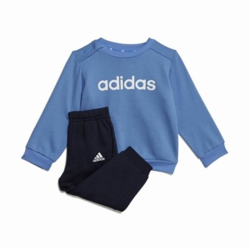 Bērnu Sporta Tērps Adidas Lin Fl Jog Zils