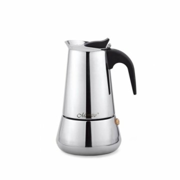 Italian Coffee Pot Feel Maestro MR-1660-6 Black Silver Stainless steel 18/10 300 ml 6 Cups