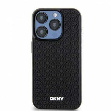 DKNY DKHCP15M3DRPWK iPhone 15 Plus 6.7" czarny|black hardcase 3D Rubber Repeat Pattern