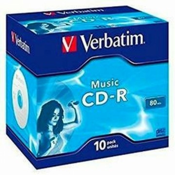 CD-R Verbatim Music CD-R 700 MB Melns (10 gb.) (Atjaunots A)
