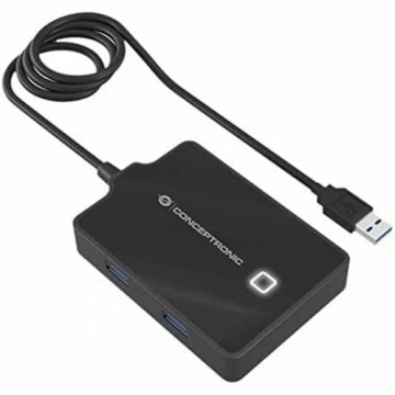 USB Centrmezgls Conceptronic 110517207101 Melns