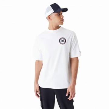 Men’s Short Sleeve T-Shirt New Era MLB PLAYER GRPHC OS TEE NEYYAN 60435538 White (S)