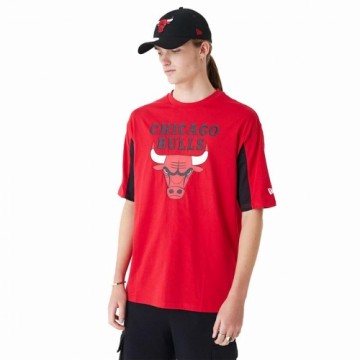 Men’s Short Sleeve T-Shirt New Era NBA MESH PANEL OS TEE CHIBU 60435481  Red (M)