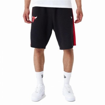 Спортивные мужские шорты New Era NBA MESH PANEL OS SHORTS CHIBUL 60435477 Чёрный