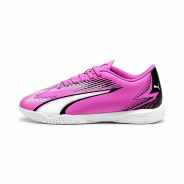 Children's Indoor Football Shoes Puma Ultra Play White Dark pink Children's Unisex