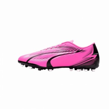 Pieaugušo Multifunkcionālās Futbola Botas Puma Ultra Play MG Balts Tumši rozā
