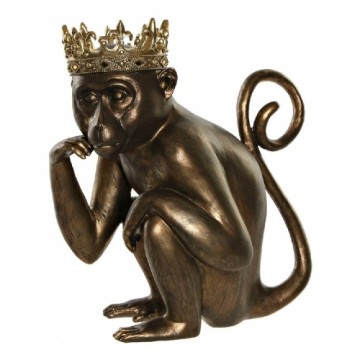 Dekoratīvās figūriņas DKD Home Decor MONKEY Bronza Sveķi (Atjaunots A)