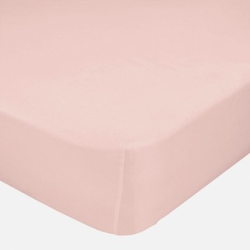 Fitted sheet HappyFriday BASIC Light Pink 140 x 200 x 32 cm