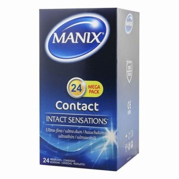 Prezervatīvi Manix Contact Nav 18,5 cm (24 uds)