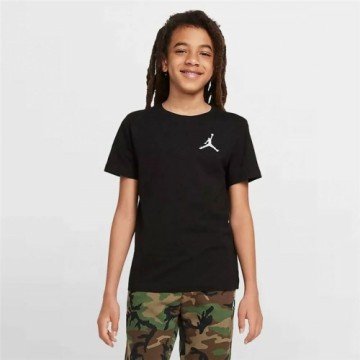 Child's Short Sleeve T-Shirt Jordan Jumpman Air Emb Black