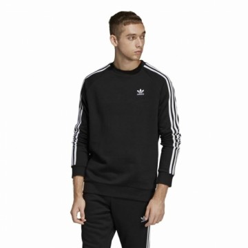 Толстовка без капюшона мужская Adidas 3 Stripes Чёрный