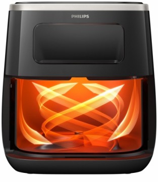 Philips 3000 series HD9257/80 fryer Double 5.6 L Stand-alone 1700 W Hot air fryer Black