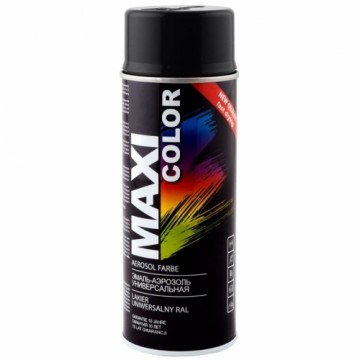 Aerosolkrāsa Maxi Color RAL9017 400ml melna