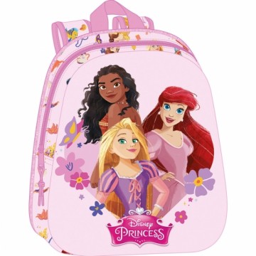 Skolas soma Disney Princess Rozā 27 x 33 x 10 cm