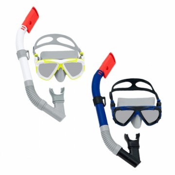 Snorkel Goggles and Tube Bestway White Dark blue Adult (1 Unit)