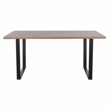 Dining Table Home ESPRIT Brown Black Iron MDF Wood 160 x 90 x 75 cm