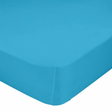 Fitted sheet HappyFriday BASIC KIDS Turquoise 60 x 120 x 14 cm