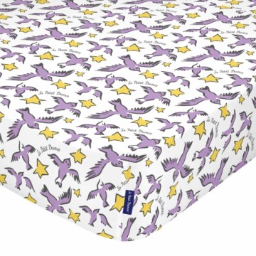 Fitted sheet HappyFriday LE PETIT PRINCE Multicolour 60 x 120 x 14 cm Birds