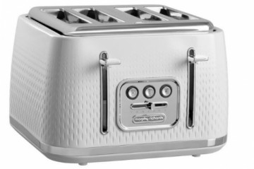 Morphy Richards Verve white 4 slice toaster