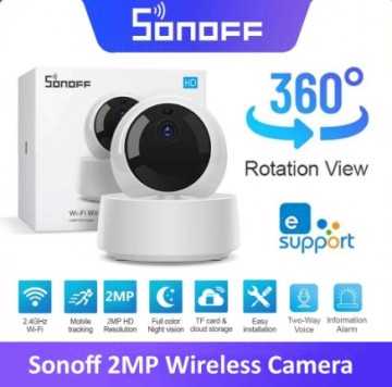 Wi-Fi bezvadu IP drošības kamera Sonoff GK-200MP2-B