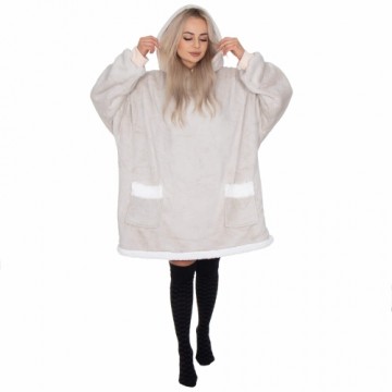 Oversized hoodie blanket Springos HA7322 light gray