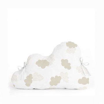 Cot protector HappyFriday Basic Kids Clouds Beige 60 x 40 cm