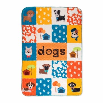 Blanket HappyFriday Mr Fox Dogs Multicolour Microfibre 110 x 140 cm (Dog)