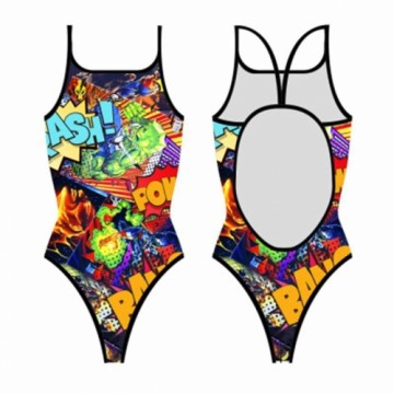 Women’s Bathing Costume Turbo Super Comic Coral