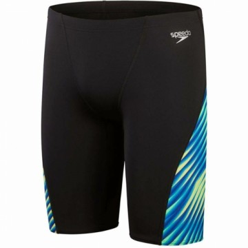 Boys Swim Shorts Speedo Allover Digi V-Cut Black