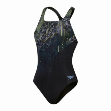 Swimsuit for Girls Speedo Digital Printed Medalist Black