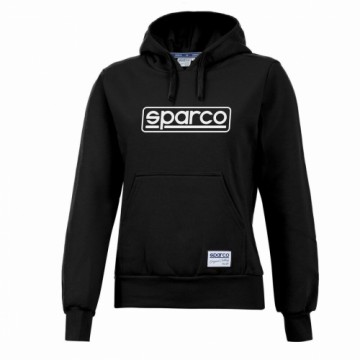 Толстовка с капюшоном Sparco S01316NR2M Чёрный Женщина